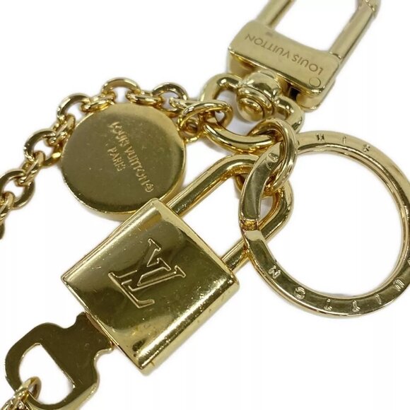 100% Authentic LOUIS VUITTON GP Metal Enameled Heart Gold Bag Charm - Picture 5 of 5